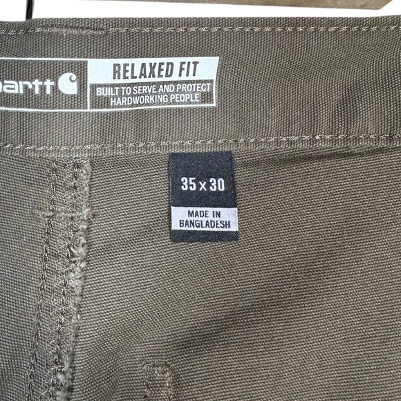 CARHARTT Relaxed Fit Rugged Flex Duck Double-Front Utility Work Pants 35x30 - Picture 10 of 12